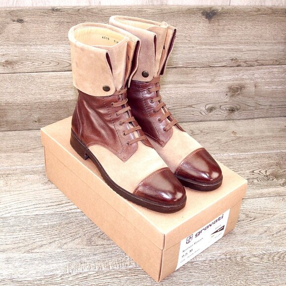 $ 1095 Neiman Marcus GRAVATI Women's 9.5 M Boot 4515 Calf/ Suede * add $15 Trees - Picture 16 of 16